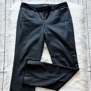 Express Editor Gray & Black Trim Trousers Women’s Size 8 Regular